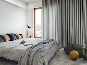 MIESZKANIE I GDYNIA - Średnia biała sypialnia, styl minimalistyczny - zdjęcie od LOFT Magdalena Adamus