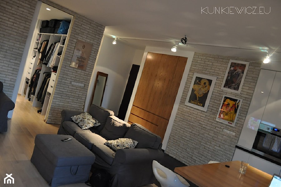 Apartament na Powiślu - Warszawa - Salon - zdjęcie od Kunkiewicz Architekci