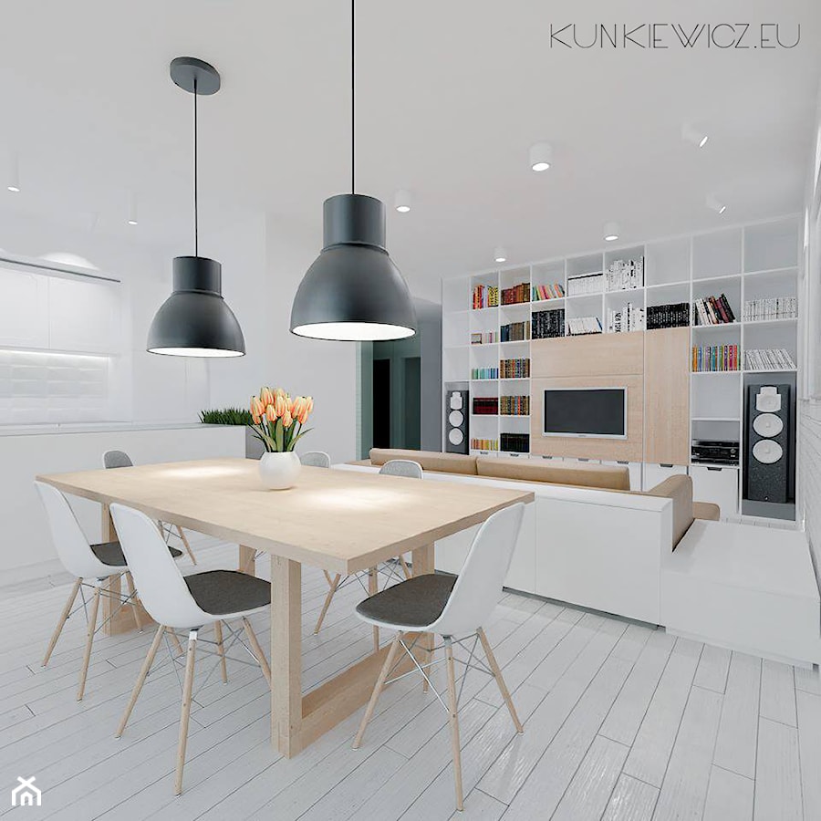 Apartament na Wilanowie - Warszawa - Salon - zdjęcie od Kunkiewicz Architekci