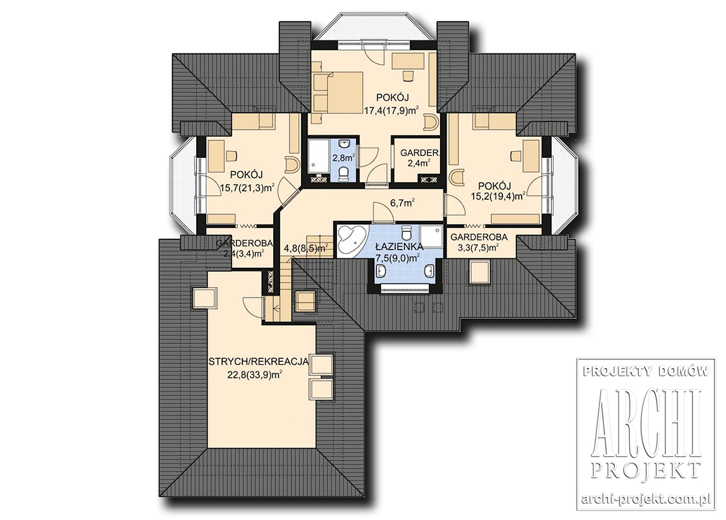 APS 121 - Domy - zdjęcie od ARCHIprojekt Najlepsze Projekty Domów - Homebook