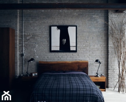 Średnia szara sypialnia, styl minimalistyczny - zdjęcie od Homebook.pl