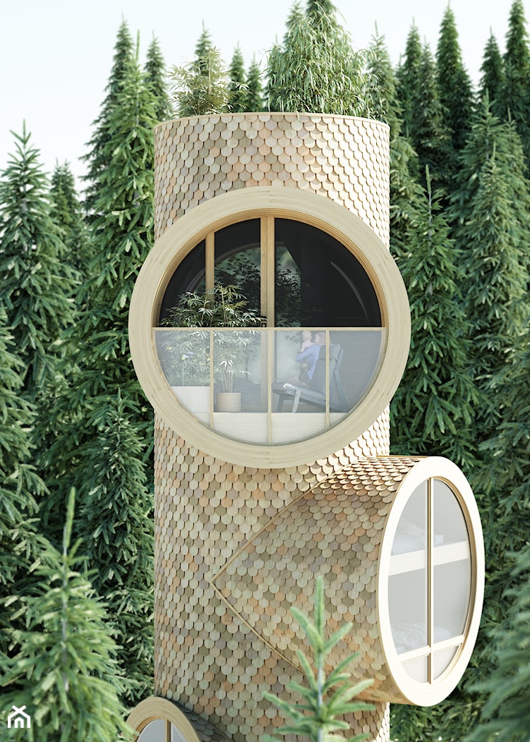 Bert – domek w kształcie Minionka - Domy, styl nowoczesny - zdjęcie od Homebook.pl - Homebook