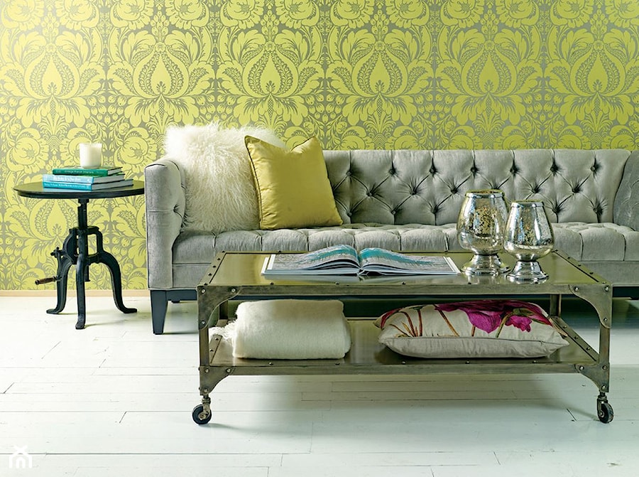 Zielony salon, styl glamour - zdjęcie od Homebook.pl