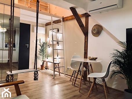 Aranżacje wnętrz - Salon: Apartament Siargao - Średni szary salon z jadalnią - Homebook.pl. Przeglądaj, dodawaj i zapisuj najlepsze zdjęcia, pomysły i inspiracje designerskie. W bazie mamy już prawie milion fotografii!