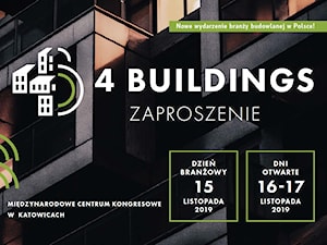 Debata o przyszłości budownictwa – konferencja 4Buildings 15-17 listopada 2019