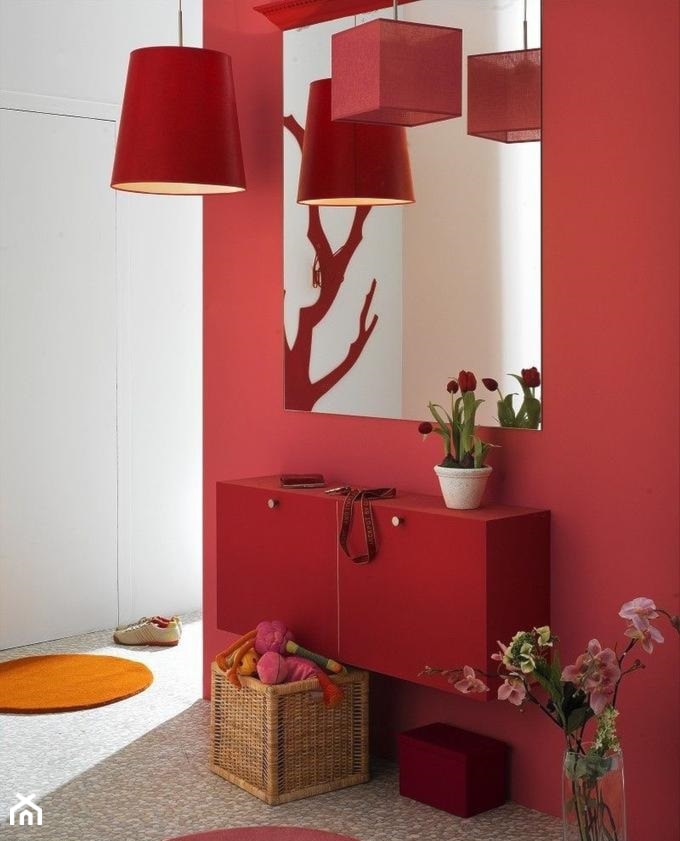 Czerwien w mieszkaniu - zdjęcie od Homebook.pl