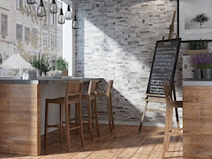 Drewno kolekcja Celtis - Średnia szara jadalnia jako osobne pomieszczenie - zdjęcie od Cerrad