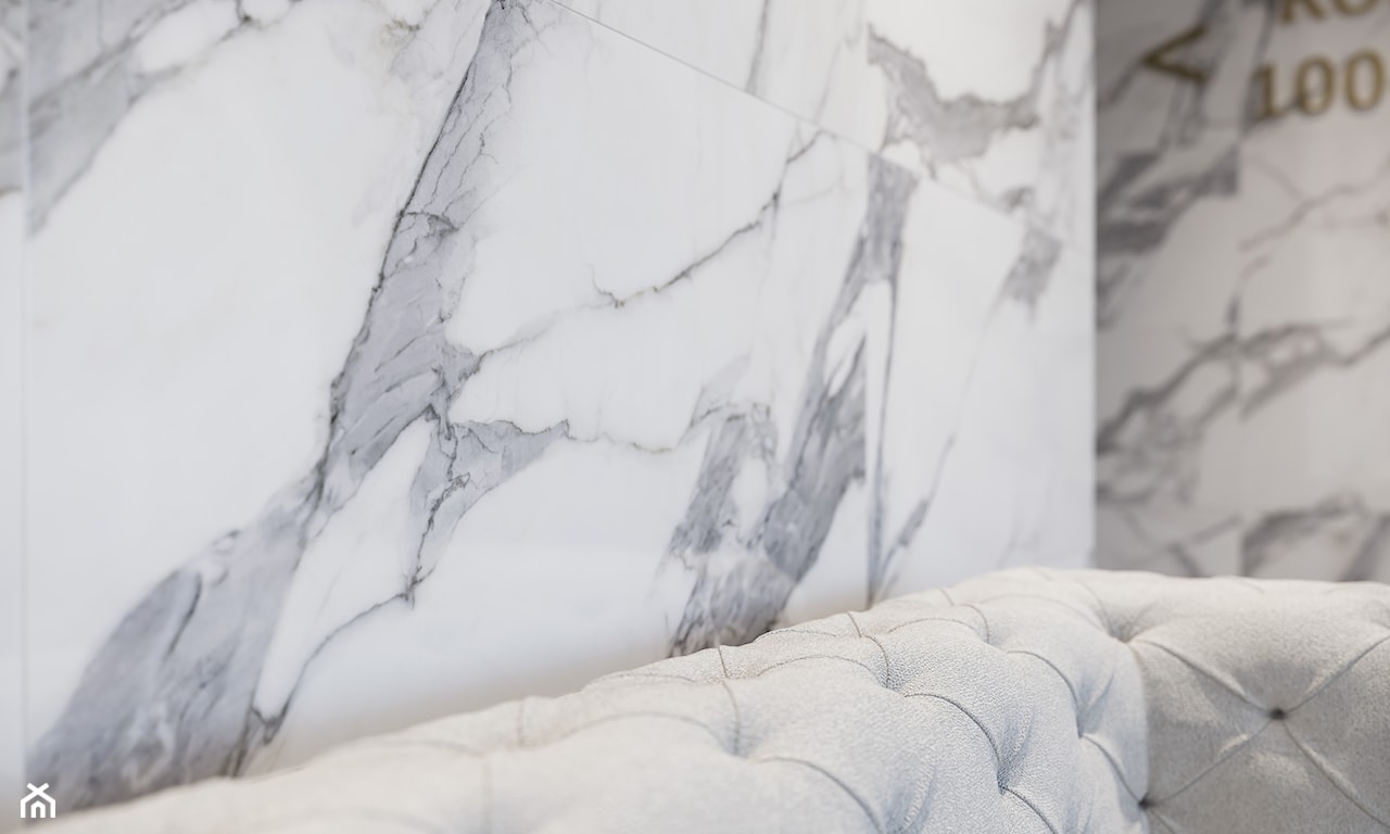 Biały marmur Calacatta - płytki gresowe