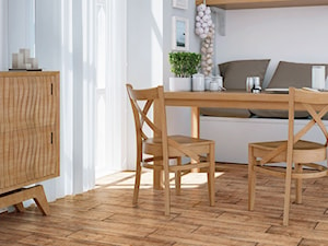 Drewno kolekcja Celtis - Mała szara jadalnia jako osobne pomieszczenie - zdjęcie od Cerrad