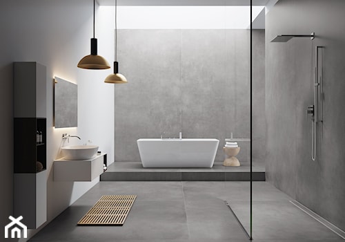 Kolekcja Concrete - Duża bez okna łazienka, styl industrialny - zdjęcie od Cerrad
