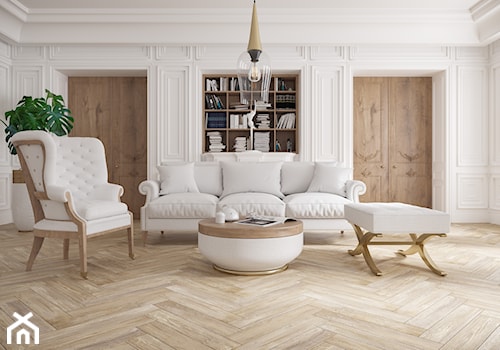 Kolekcja Notta - Duży biały salon, styl tradycyjny - zdjęcie od Cerrad
