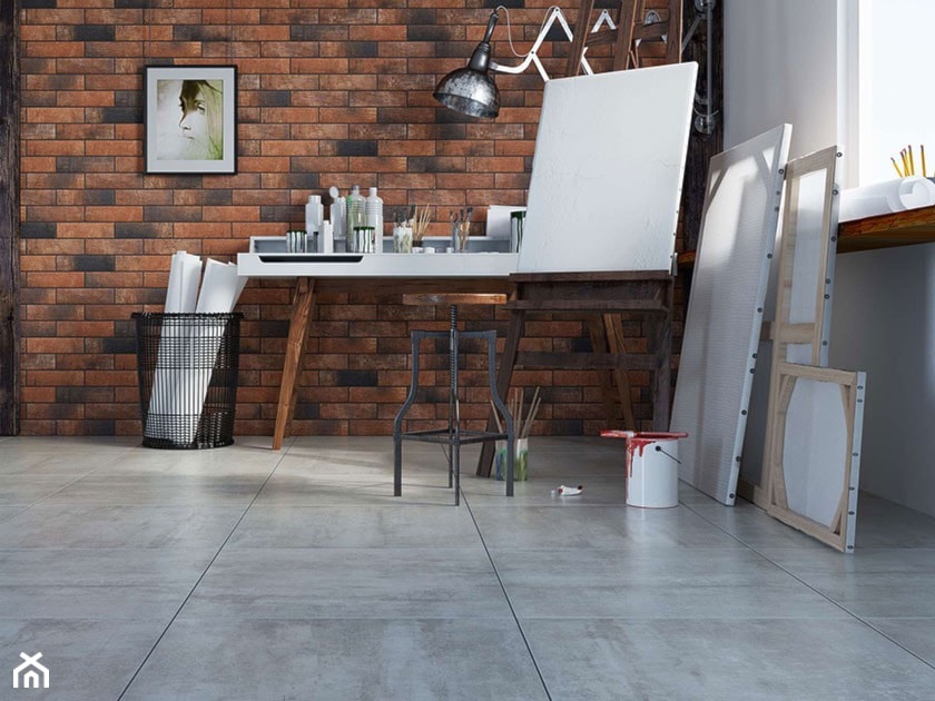 Loft Brick - Średnie białe biuro - zdjęcie od Cerrad