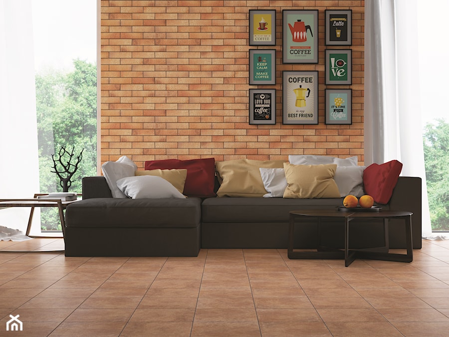 Loft Brick - Salon - zdjęcie od Cerrad