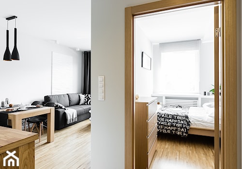 Mieszkanie wakacyjne styl skandynawski - Aviator - Gdańsk - Mały biały hol / przedpokój, styl nowoczesny - zdjęcie od Anna Serafin Architektura Wnętrz