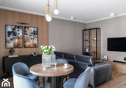 Apartament Oliwski Park - Gdańsk - Salon, styl tradycyjny - zdjęcie od Anna Serafin Architektura Wnętrz