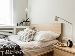 Mieszkanie wakacyjne styl skandynawski - Aviator - Gdańsk - Średnia biała sypialnia, styl nowoczesny - zdjęcie od Anna Serafin Architektura Wnętrz