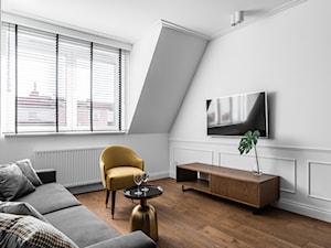 Mieszkanie wakacyjne Tartaczna 2 - Gdańsk - Mały szary salon - zdjęcie od Anna Serafin Architektura Wnętrz