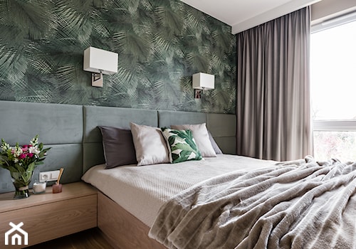 Apartament - Gdynia Kosakowo - Mała biała sypialnia - zdjęcie od Anna Serafin Architektura Wnętrz