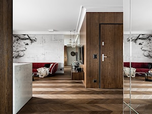 Apartament BRABANK - Gdańsk - Średni szary salon - zdjęcie od Anna Serafin Architektura Wnętrz