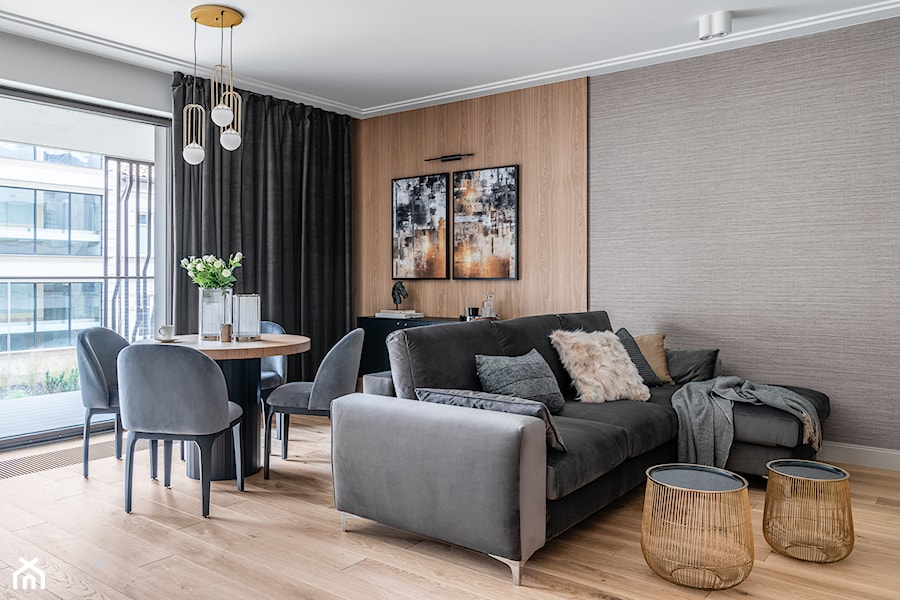 Apartament Oliwski Park - Gdańsk - Salon, styl tradycyjny - zdjęcie od Anna Serafin Architektura Wnętrz