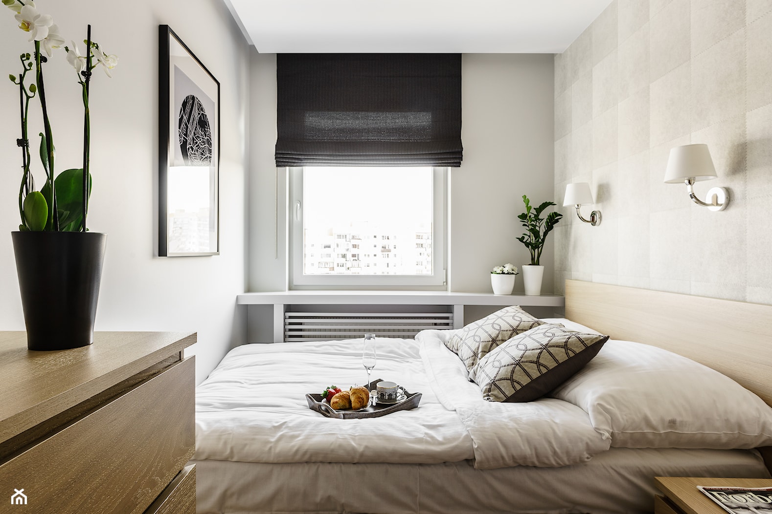 Mieszkanie wakacyjne styl nowojorski – Aviator – Gdańsk - Sypialnia, styl nowoczesny - zdjęcie od Anna Serafin Architektura Wnętrz - Homebook