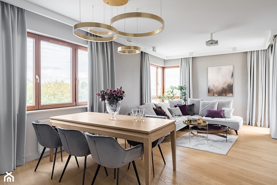 Apartament ALTORIA 3 - GDYNIA - Salon, styl tradycyjny - zdjęcie od Anna Serafin Architektura Wnętrz