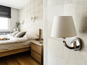 Mieszkanie wakacyjne styl nowojorski – Aviator – Gdańsk - Średnia szara sypialnia, styl nowoczesny - zdjęcie od Anna Serafin Architektura Wnętrz