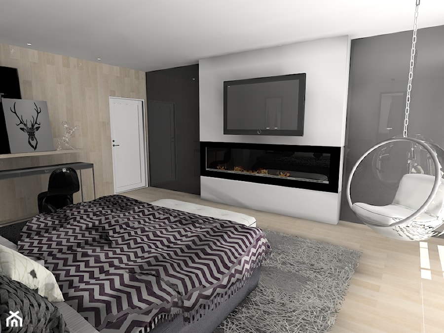 Sypialnia w domu pod Wałbrzychem - zdjęcie Due Studio - zdjęcie od Anetta Domagała
