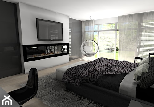 Projekt sypialni w domu w Wałbrzychu - zdjęcie od Anetta Domagała