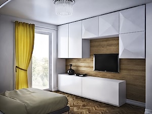 Remont -Dom jednorodzinny Kiełpino-realizacja 2013 - Sypialnia, styl nowoczesny - zdjęcie od Mogho-Design