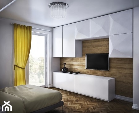 Remont -Dom jednorodzinny Kiełpino-realizacja 2013 - Sypialnia, styl nowoczesny - zdjęcie od Mogho-Design
