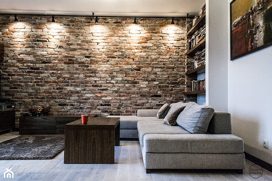 Realizacja | Mieszkanie pod Warszawą – Józefosław - Salon - zdjęcie od Studio Malina – Architekci & Projektanci wnętrz