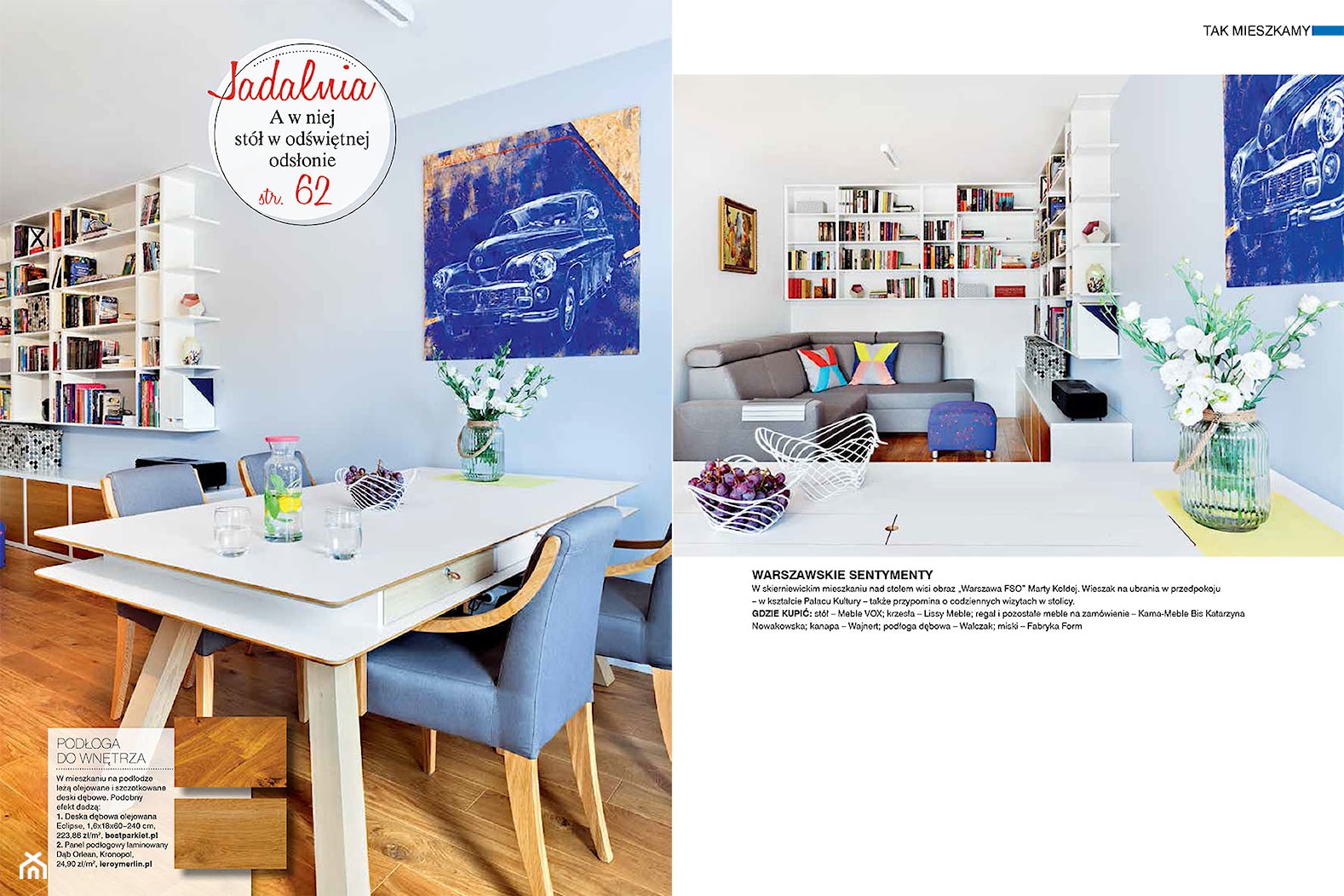 PUBLIKACJA realizacji - Jadalnia, styl skandynawski - zdjęcie od Studio Malina – Architekci & Projektanci wnętrz - Homebook