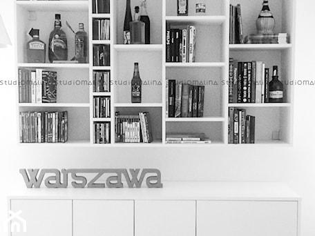 Aranżacje wnętrz - Salon: biblioteka - Studio Malina – Architekci & Projektanci wnętrz. Przeglądaj, dodawaj i zapisuj najlepsze zdjęcia, pomysły i inspiracje designerskie. W bazie mamy już prawie milion fotografii!