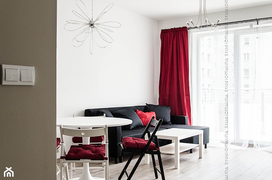 Realizacja | mieszkanie Kabaty Warszawa - Salon, styl nowoczesny - zdjęcie od Studio Malina – Architekci & Projektanci wnętrz