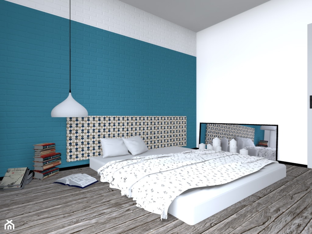 Projekt sypialni – mieszkanie Atal Marina - zdjęcie od Studio Malina – Architekci & Projektanci wnętrz - Homebook