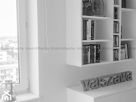 Aranżacje wnętrz - Salon: biblioteka - Studio Malina – Architekci & Projektanci wnętrz. Przeglądaj, dodawaj i zapisuj najlepsze zdjęcia, pomysły i inspiracje designerskie. W bazie mamy już prawie milion fotografii!