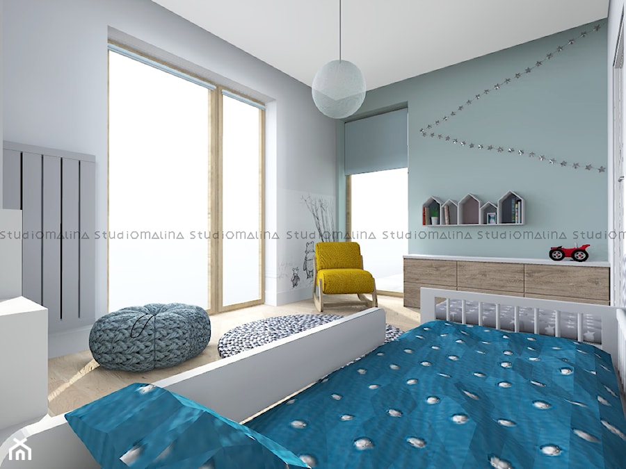 Pokój Tadka - Pokój dziecka, styl skandynawski - zdjęcie od Studio Malina – Architekci & Projektanci wnętrz