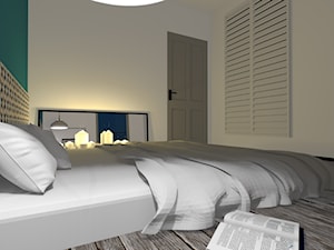 Projekt sypialni – mieszkanie Atal Marina - zdjęcie od Studio Malina – Architekci & Projektanci wnętrz