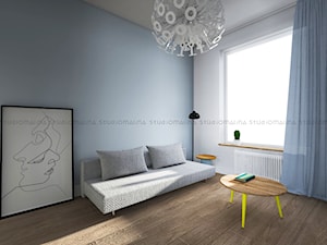 retro pokój dla gości - Sypialnia, styl vintage - zdjęcie od Studio Malina – Architekci & Projektanci wnętrz