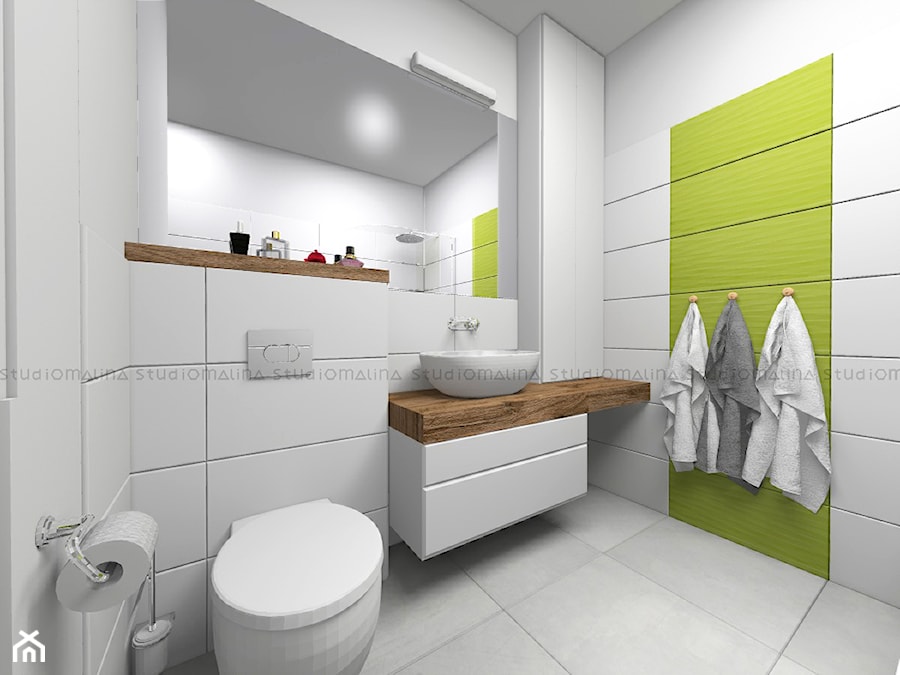 Skandynawska łazienka - Łazienka, styl skandynawski - zdjęcie od Studio Malina – Architekci & Projektanci wnętrz
