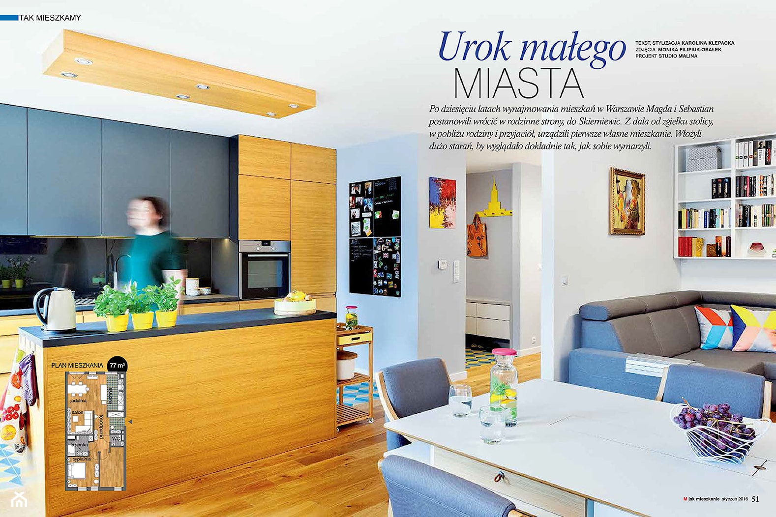 PUBLIKACJA realizacji - Kuchnia, styl skandynawski - zdjęcie od Studio Malina – Architekci & Projektanci wnętrz - Homebook