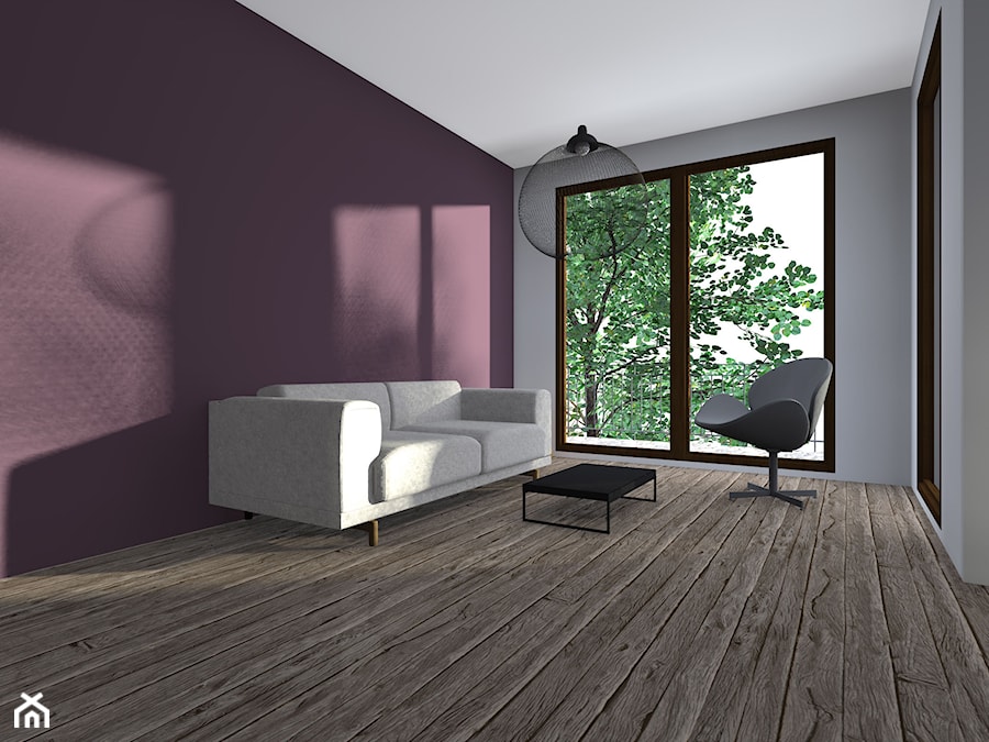 Projekt salonu – mieszkanie Atal Marina - zdjęcie od Studio Malina – Architekci & Projektanci wnętrz