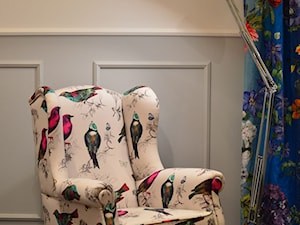 Fotel uszak w tkanie Ptaki - zdjęcie od Juicy Colors