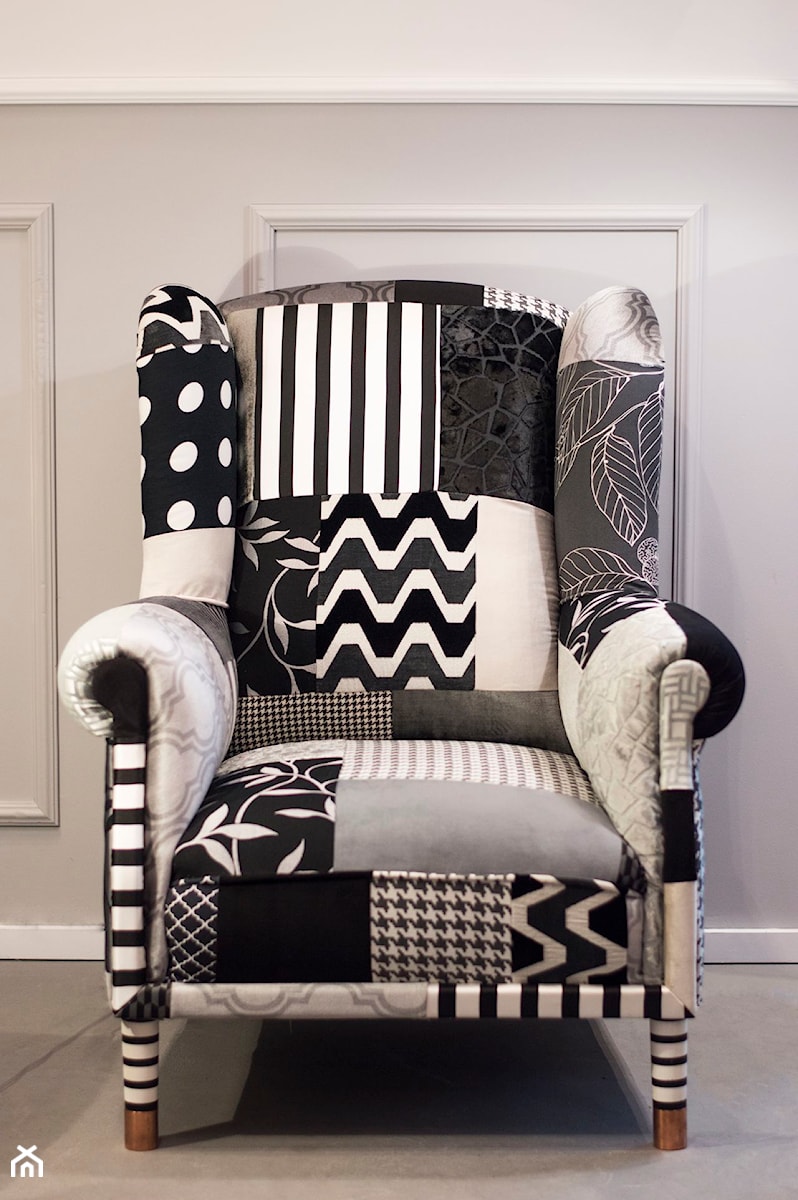 Fotel Patchwork Blacl&White - zdjęcie od Juicy Colors