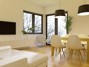 mieszkanie w Łodzi - Salon, styl skandynawski - zdjęcie od pracownia projektowa 4MAT