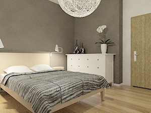 mieszkanie w Łodzi - Sypialnia, styl skandynawski - zdjęcie od pracownia projektowa 4MAT