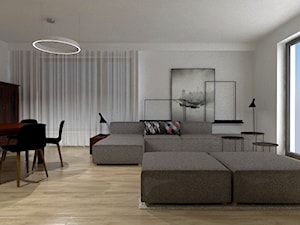 dom na Złotnie - Salon, styl nowoczesny - zdjęcie od pracownia projektowa 4MAT