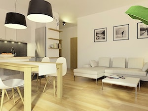 mieszkanie w Łodzi - Jadalnia, styl skandynawski - zdjęcie od pracownia projektowa 4MAT
