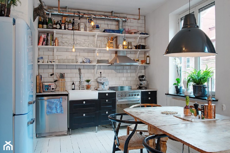 Wnętrza: Mieszkanie w stylu retro - Kuchnia - zdjęcie od Small world of design